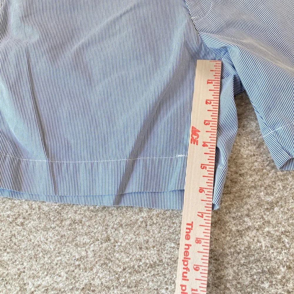 Polo Ralph Lauren Mens 33 (Fit 32) Blue White Pinstripe Classic 6